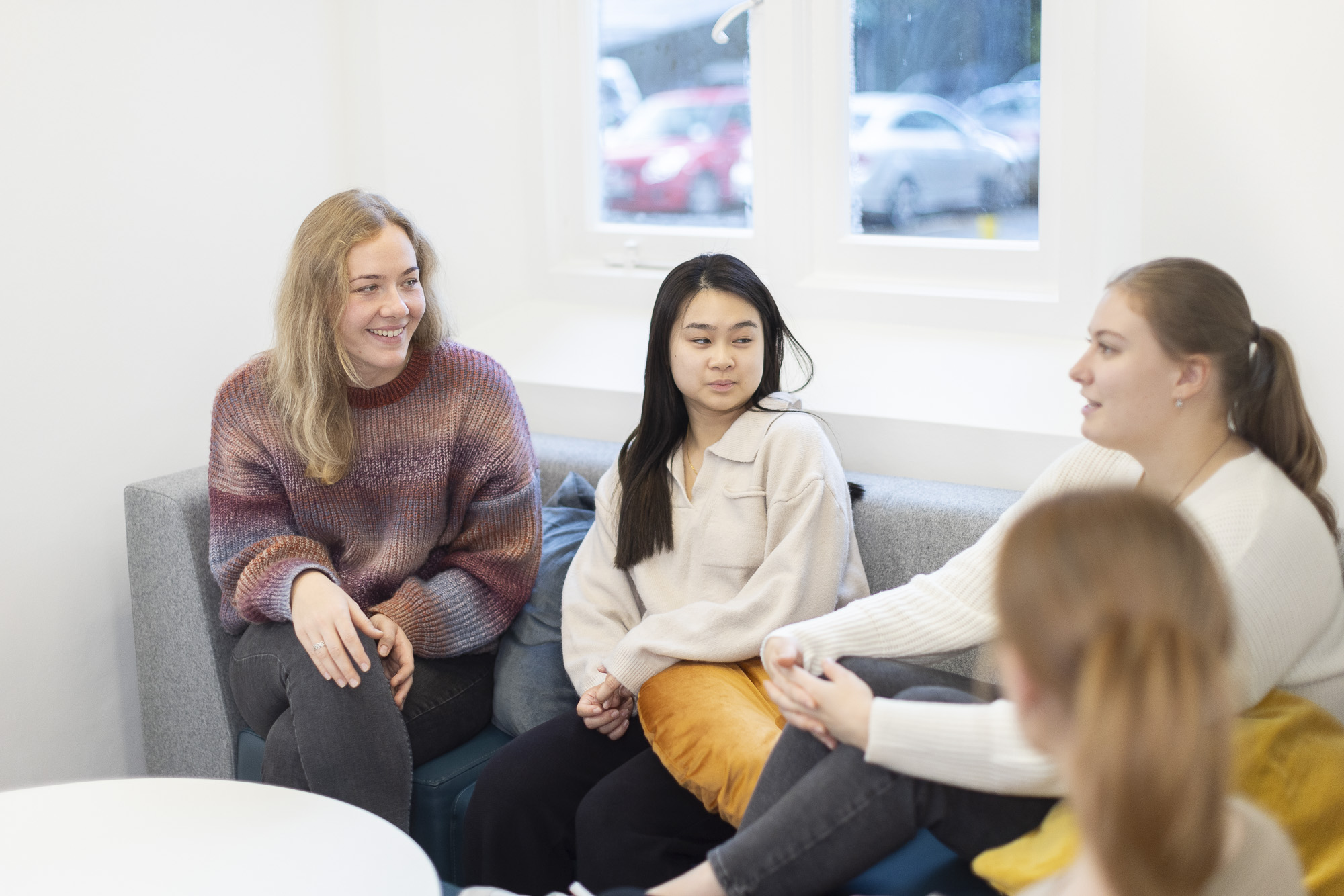 Female students chatting