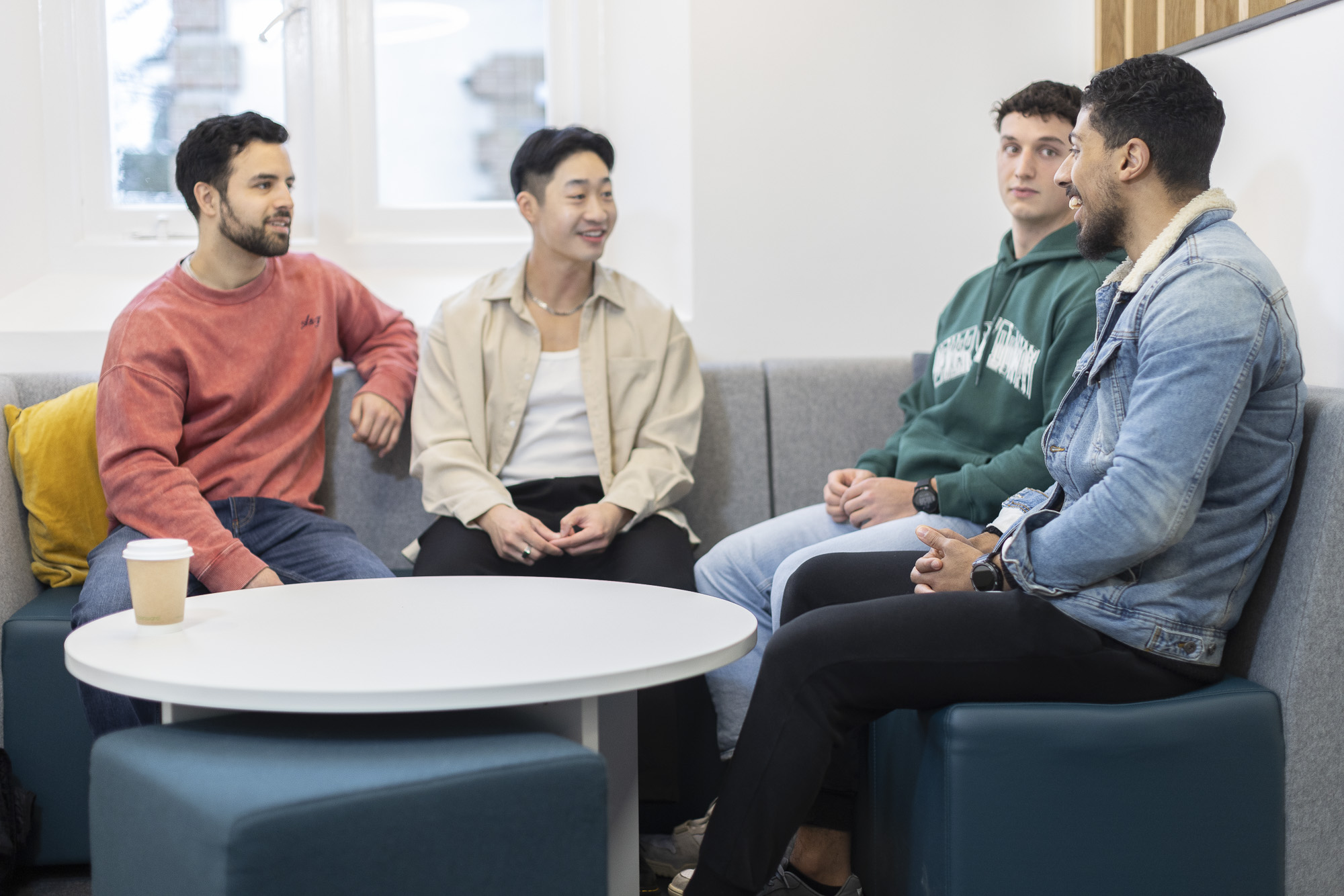 Male students in Cavendish House Socialising